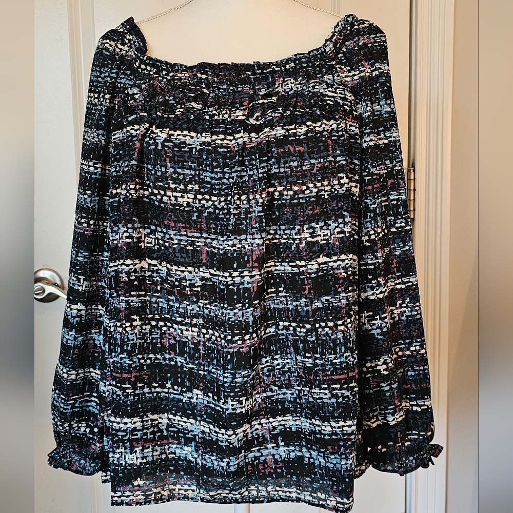 Zac & Rachel 3/4 Sleeve Blouse Size Large